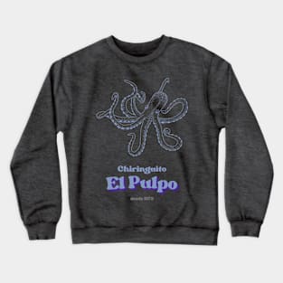 Octopus Spanish Vintage Bar Crewneck Sweatshirt